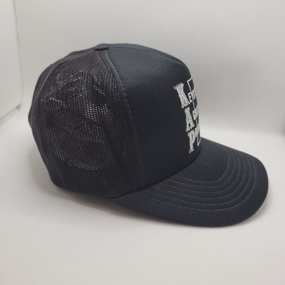 Vintage Trucker Hat Kayjet Foam Mesh Black Snapback Cap Keystone Ag Producers - Picture 6 of 9